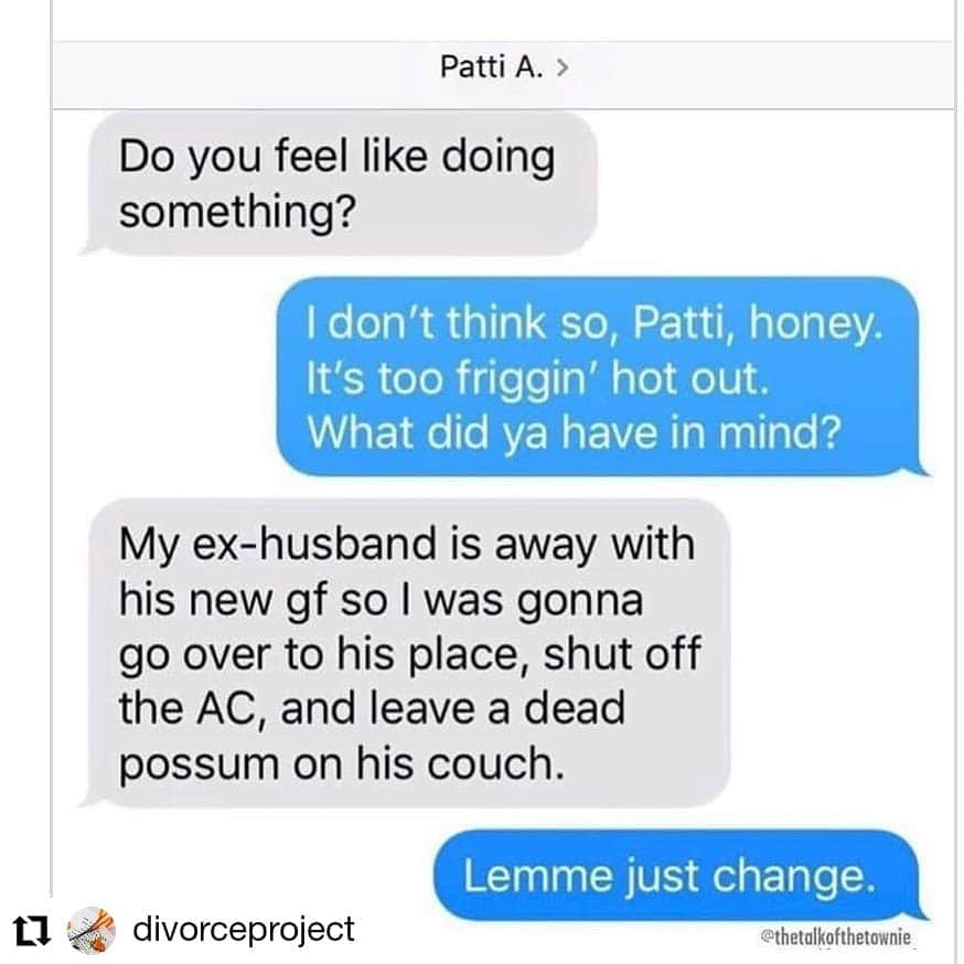 ガソリングラマーさんのインスタグラム写真 - (ガソリングラマーInstagram)「Me and patti sure are good friends 🐀🐁🐭 opossum my possum 🤪🤪🤪🤪 #Repost @divorceproject • • • • • • Are you as good a friend as Patti A? . . . . . Thanks @laurenkaplan11  #repost #get_repost @closetoclassy . . . #bestfriends #bffs #divorce #divorcesupport #divorcesupportgroup #divorcesupportclub #divorced #divorcee #divorcée #divorcees #divorcefriends #divorcefriendships #exhusbands #exwives #exhusband #exwife #exes #exspouse #exesnewgirl #exesnewgirlfriend #divorcecomedy #divorcehumor #divorcedrama #funwithfriends #friendsoverhusbands」8月1日 8時17分 - gasolineglamour