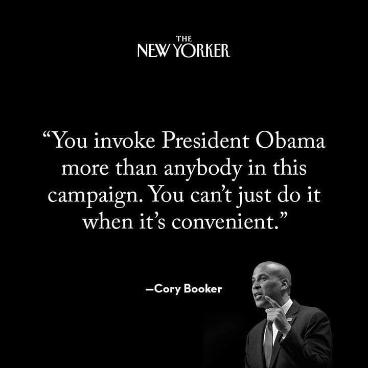 The New Yorkerさんのインスタグラム写真 - (The New YorkerInstagram)「Cory Booker to Joe Biden at the #DemDebate.」8月1日 10時44分 - newyorkermag
