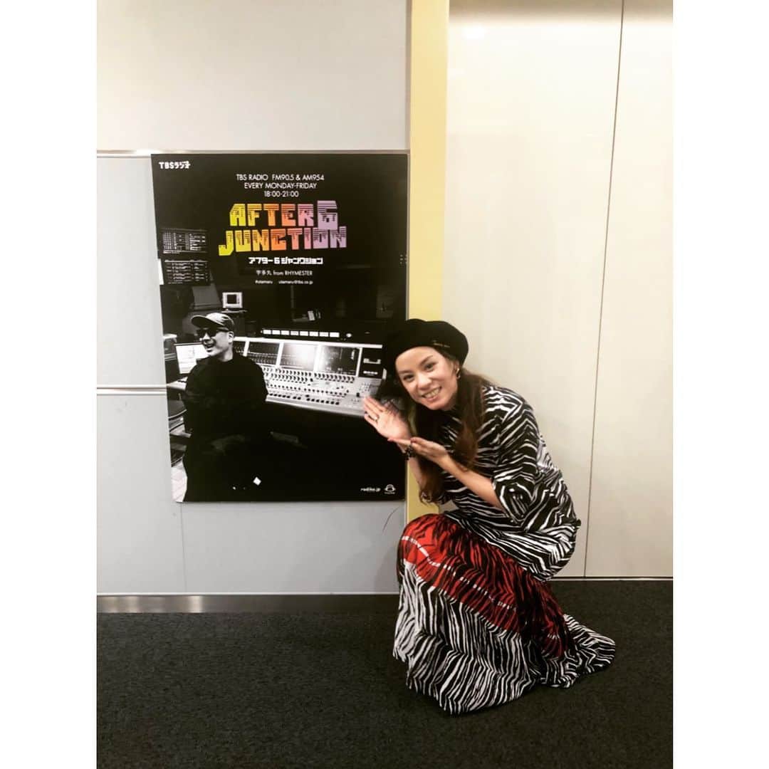 azumiのインスタグラム：「本日はTBSラジオ アフター6ジャンクション にてワイヨリカ生演奏ー！宇多丸さん！宜しくお願い致します🤲  #アフター6ジャンクション #アトロク #宇多丸 #rhymester #みんな大好きライムスター #wyolica #ワイヨリカ」