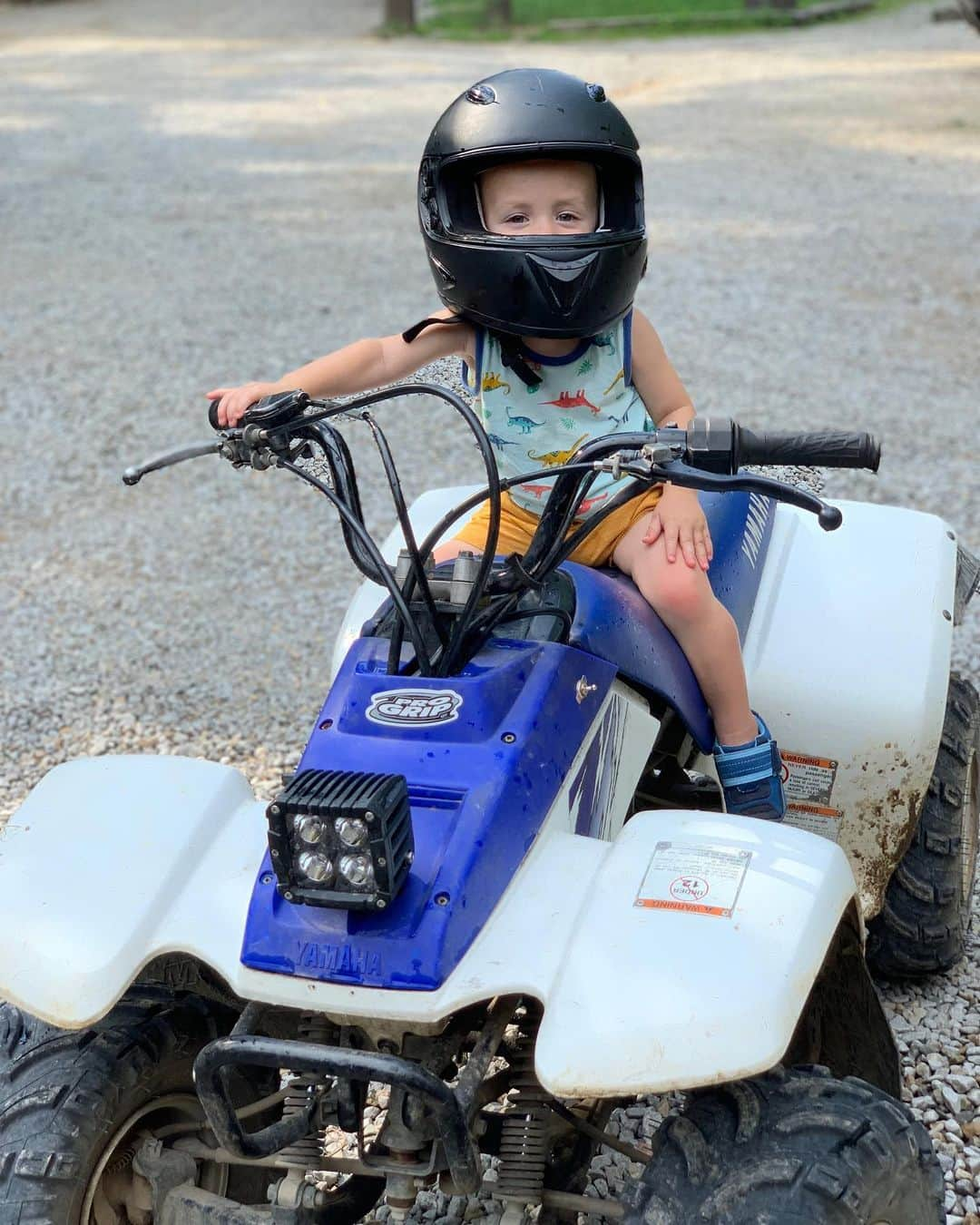 カーリー・パターソンさんのインスタグラム写真 - (カーリー・パターソンInstagram)「The adventures of Graham: four wheelers, skid steer rides, hangs with herald the pig, lunches with friends, basketball, lots of jumping on the trampoline, watching all the gymnastics & so much more! He’s going to be sad to wake up at home tomorrow😬」8月1日 11時22分 - carlypatterson04