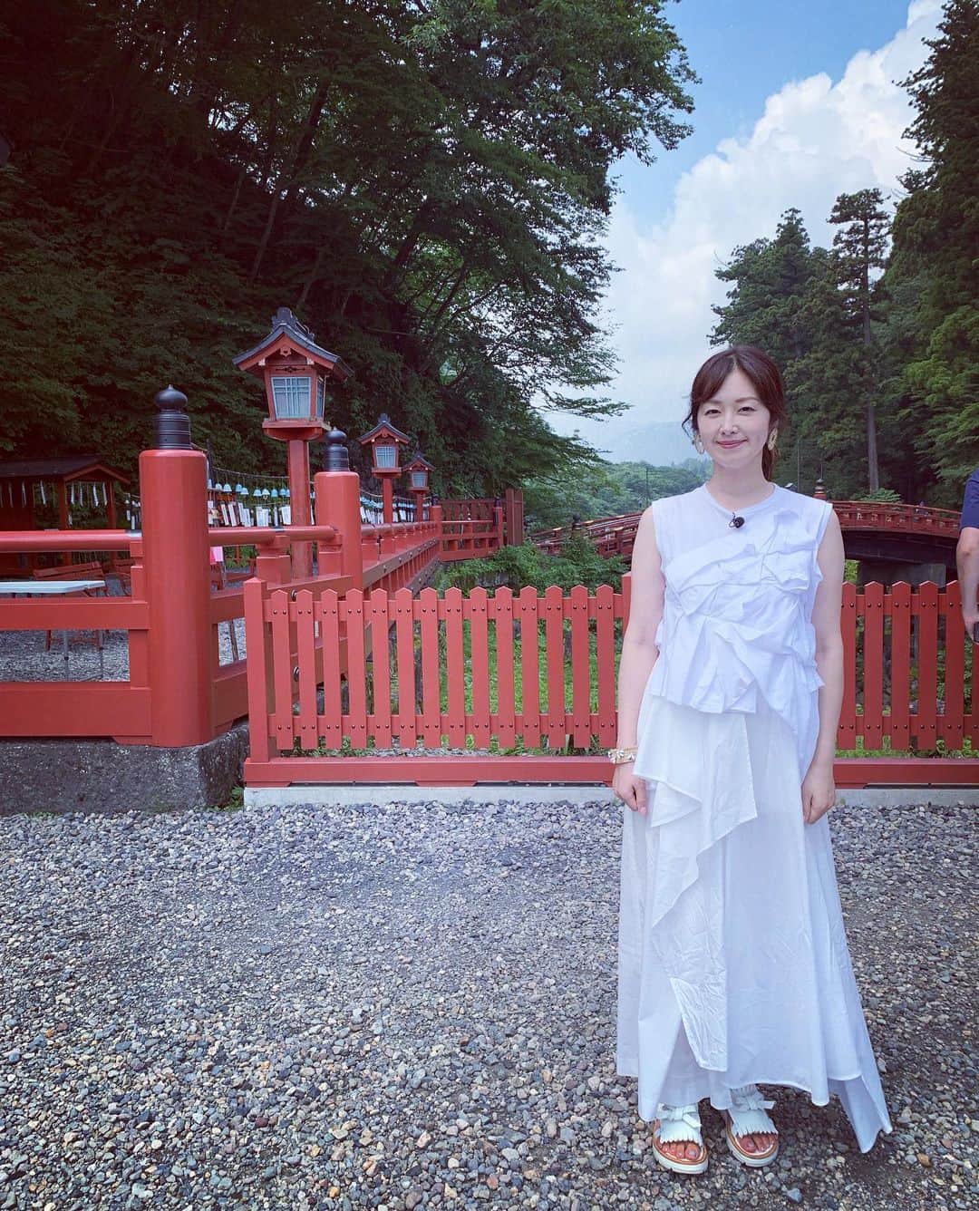 笛木優子のインスタグラム：「日光も暑かったです🥵🥵 今日も暑いのでみなさんも熱中症にはお気をつけて☀️😵💦」