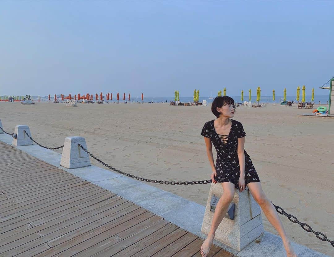 蘭舞ゆうさんのインスタグラム写真 - (蘭舞ゆうInstagram)「🧜🏻‍♀️ 今は中国の天津です。 まさか、中国で海に行けるとは思ってなかったな。花火したくなりました。明日からの公演も皆さまと一緒に楽しめますようにー #korean#japan#2019#일상#데일리#ranma」8月1日 22時11分 - ranma_yu