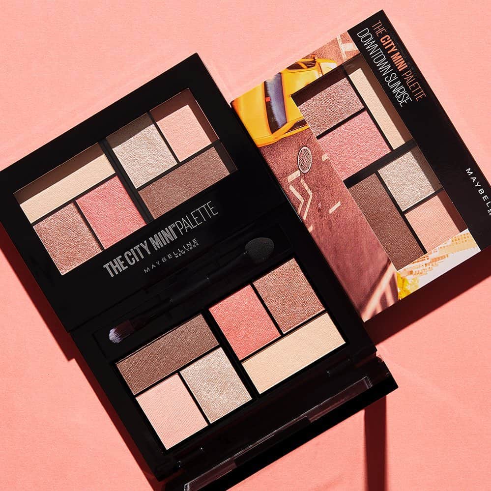 Maybelline New Yorkさんのインスタグラム写真 - (Maybelline New YorkInstagram)「Drop a ✨ below if you love the sunny shadow shades in ‘downtown sunrise’ from the #cityminis palettes.」8月1日 22時47分 - maybelline