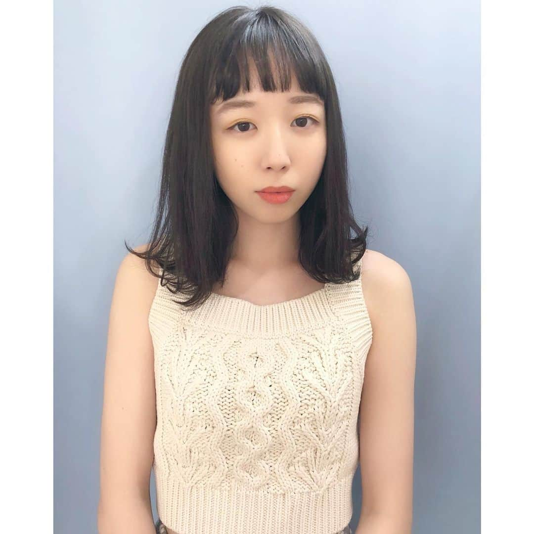 bettie'sclubさんのインスタグラム写真 - (bettie'sclubInstagram)「里奈ちゃん❤︎❤︎ 今回はダークトーンのAshにカラーチェンジしました！いつもありがとうございます！ #angerme #ハロプロ #bettiehair」8月1日 22時56分 - bettie_tokyo