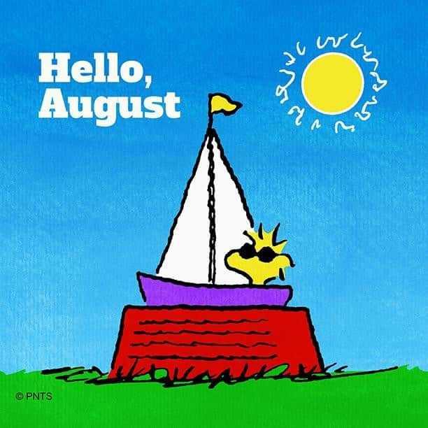 スヌーピーさんのインスタグラム写真 - (スヌーピーInstagram)「It's August today!」8月1日 23時00分 - snoopygrams