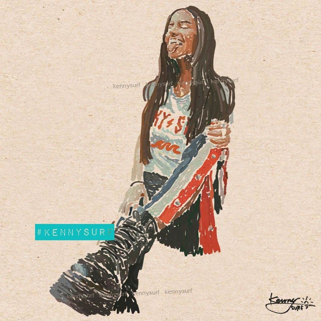のインスタグラム：「#描いてみたシリーズ 🎨 @kennysurf」