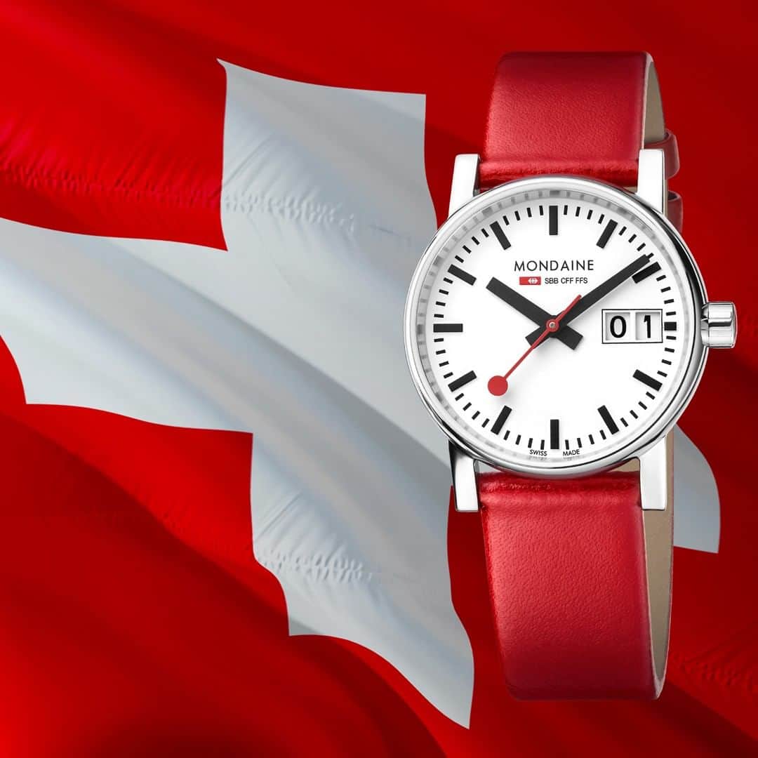 モンディーンさんのインスタグラム写真 - (モンディーンInstagram)「Happy Swiss National Day! #Mondaine #nationalday #celebration #SwissMade」8月1日 16時01分 - mondaine_watch