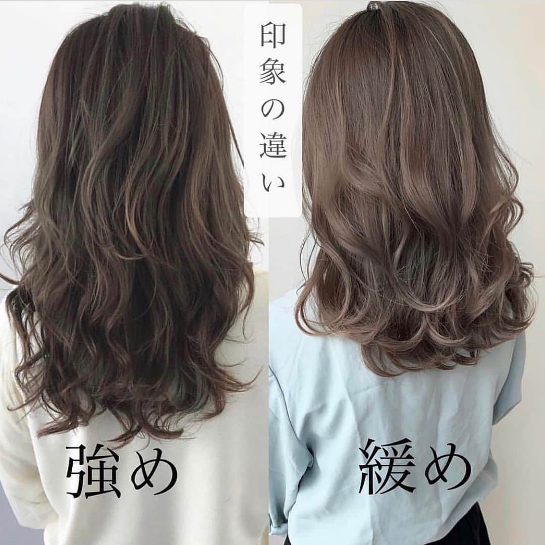 西岡卓志さんのインスタグラム写真 西岡卓志instagram 似合わせ パーマは Takashi Nishioka におまかせあれ 強め と弱めカールによる印象の違い ミディアムセミロング編 緩め 柔らかい 抜け感 オシャレ感 強め カジュアル