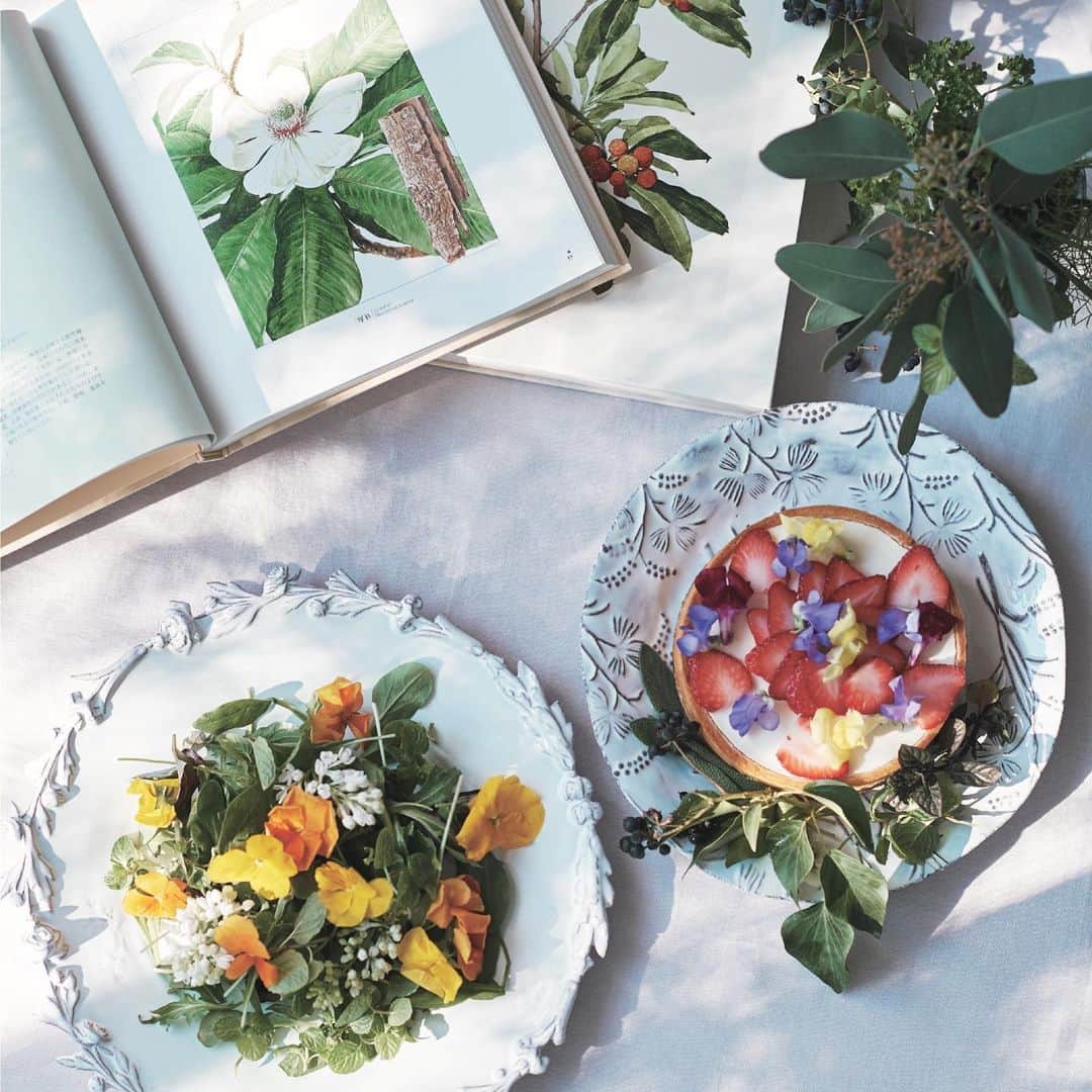 日本アロマ環境協会(AEAJ)さんのインスタグラム写真 - (日本アロマ環境協会(AEAJ)Instagram)「いつもの食卓に華やかさや香り立つ一品を加えたいときには、ハーブやエディブルフラワーの力を借りてみましょう。  葉野菜のサラダには、ミントやディル、オレガノなど好みのハーブを添えたり、焼き菓子やタルトの仕上げには、エディブルフラワーを散らしても。  ちょっとしたひと手間で、見た目にも味にも素敵な変化が感じられますよ。  #ハーブ #エディブルフラワー #herb #edibleflower #aroma #アロマ #香りのある生活 #山本祐布子」8月1日 17時15分 - aromakankyo_aeaj