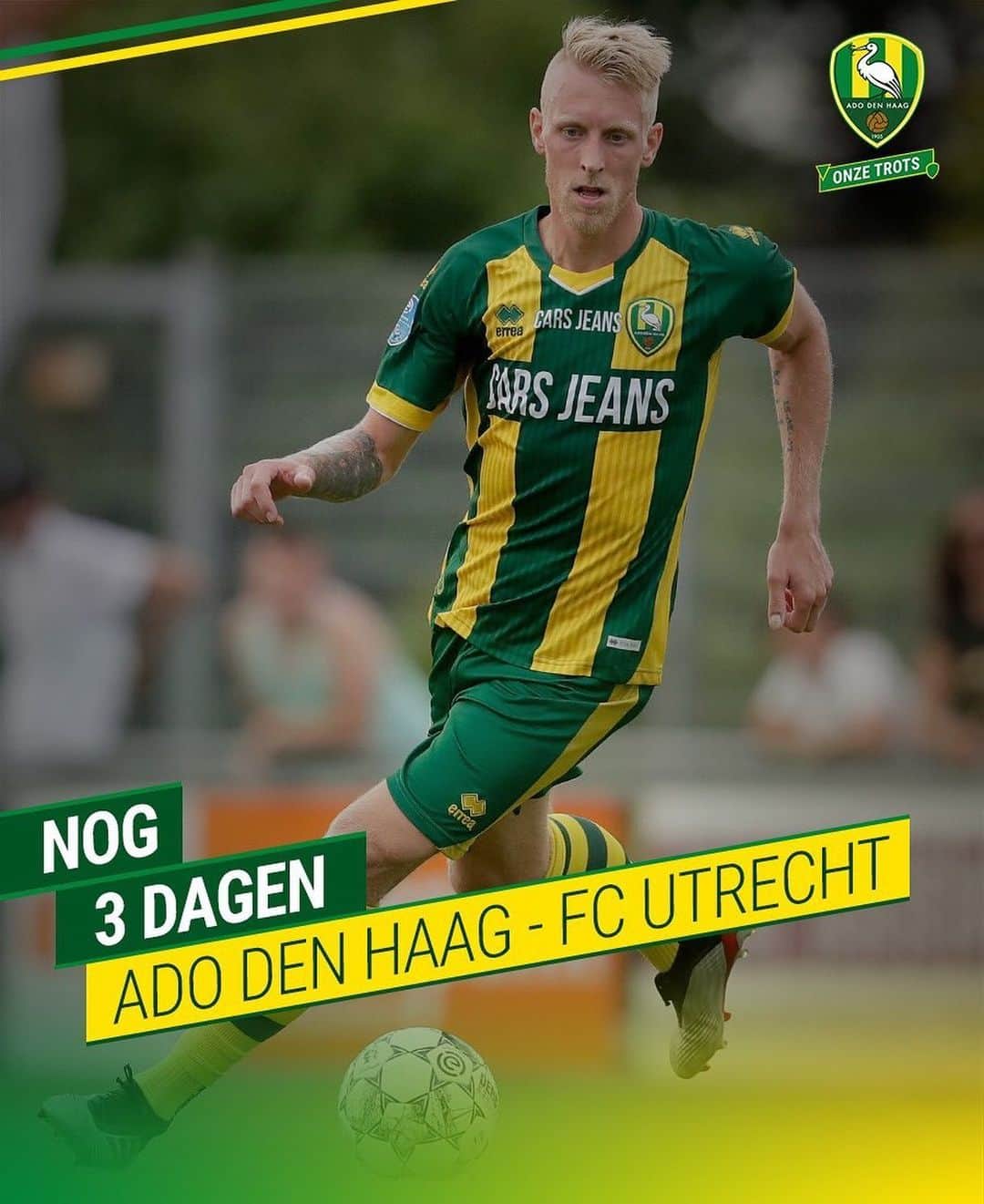 ADOデン・ハーグさんのインスタグラム写真 - (ADOデン・ハーグInstagram)「⚽ ADO Den Haag - FC Utrecht 📆 4 augustus ⌚ 16.45 uur 🏟️ Cars Jeans Stadion 🎟️ adodenhaag.nl/eticketing」8月1日 17時44分 - adodenhaag