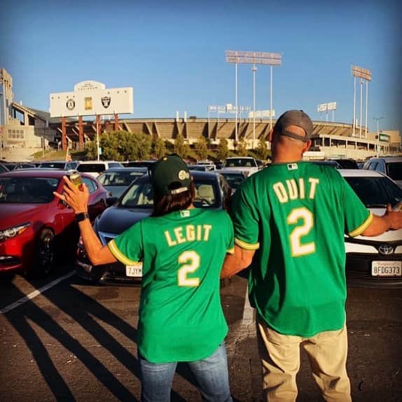 のインスタグラム：「Go A's #2Legit2Quit Town 👊🏾💯⚾️⚾️⚾️⚾️⚾️⚾️⚾️⚾️⚾️⚾️⚾️⚾️」