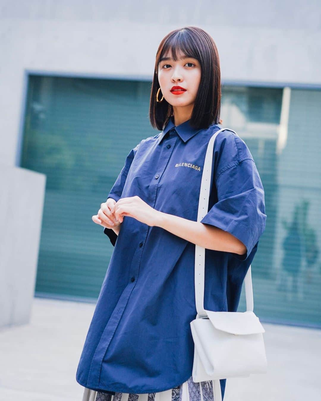 Fashionsnap.comさんのインスタグラム写真 - (Fashionsnap.comInstagram)「【#スナップ_fs】 Name Ai Matsumoto  Shirt #BALENCIAGA Dress #IRENE Shoes #Maison Margiela Earrings #CELINE  #fashionsnap #fashionsnap_women」8月1日 18時46分 - fashionsnapcom