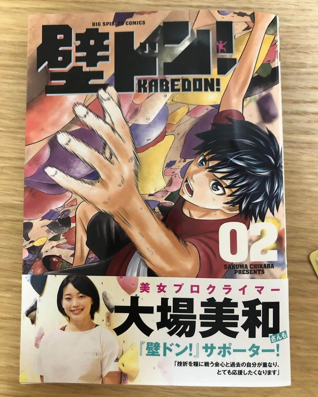 大場美和さんのインスタグラム写真 - (大場美和Instagram)「壁ドン！2巻！ 巻末にインタビューが載ってます 個人的に第10課題の猿橋の登りが好き！38・39ページのあれが…あれなんですよ！！！ #壁ドン #漫画」8月1日 19時39分 - miwa_oba