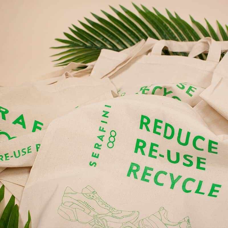のインスタグラム：「Say NO🚫to plastic bag, bring your Serafini bag🌱🌱🌱 As a gift on your order, only on our online store!  #weareserafini #noplastic」