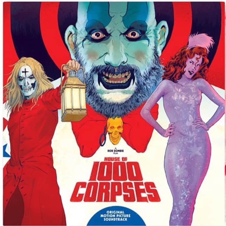 のインスタグラム：「Check it out! HOUSE OF 1000 CORPSES test pressings are in!! Order the real deal now! Go to www.waxworkrecords.com!!! First time available on vinyl!!!!! #houseof1000corpses #robzombie #sherimoonzombie #billmoseley #sidhaig #3fromhell」