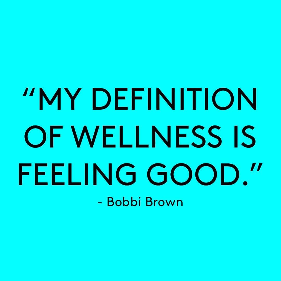 ボビー・ブラウンのインスタグラム：「Hard work but without wellness you have less than you deserve. Make you a priority. Eat clean. Move your body and be a little naughty」