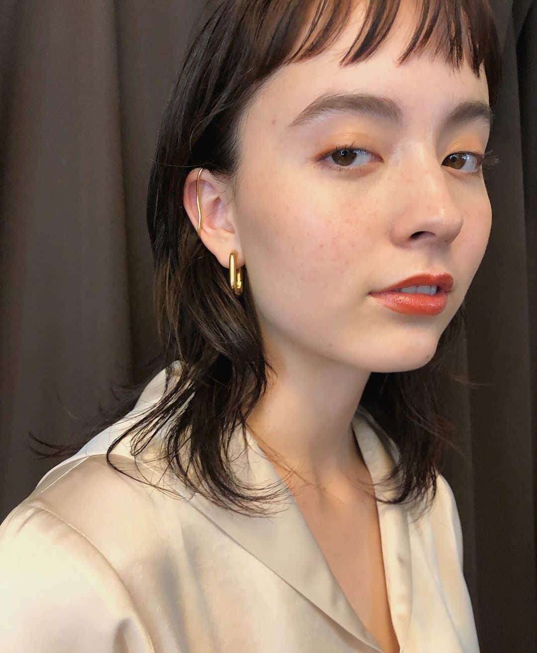 野々口祐子のインスタグラム：「CYAN 🍂autumn 2019 Orange and Brown ヘア企画でヘアメイクしております。 是非ご覧下さいませ🍁 #cyanmagazine #syan_tokyo  #nono_hair #nono_make」
