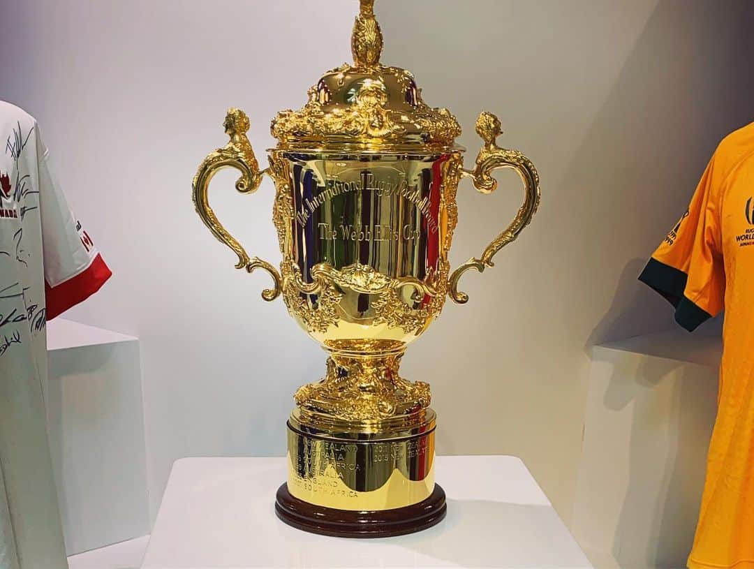 藤田舞美さんのインスタグラム写真 - (藤田舞美Instagram)「❁︎ 今日から始まったラグビーワールドカップ2019日本大会展に行ってきました🏉 ずっと生で見たかったウェブ・エリス・カップも見られて感激〜♡♡ 今年はどの国の名前が刻まれるのか…開幕まであと50日！！ * #rwc2019 #rugbyworldcup #rugby #webbelliscup #ラグビーワールドカップ2019 #ラグビーワールドカップ #ラグビー #ウェブエリスカップ #八重洲地下街 #八重洲 #期間限定イベント」8月1日 21時14分 - maimifujita