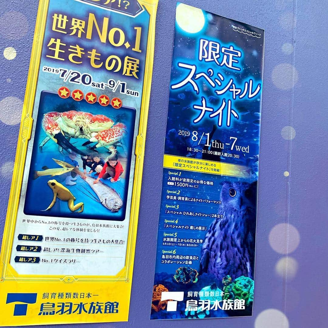 夏目樹里さんのインスタグラム写真 - (夏目樹里Instagram)「今日は #鳥羽水族館 でのロケでした〜❣️(°∀°ﾐэ)Э . 🆕📺明日8/2(金)17:40~19:15放送 三重テレビ「Mieライブ」 おでかけライブ特別編にてオンエアです🥰  夜の鳥羽水族館の楽しみ方✨ぜひチェックしてね〜🤩✌️ . . #三重テレビ #Mieライブ #ナイトアクアリウム #限定スペシャルナイト #夜の水族館」8月1日 21時52分 - juri_azure