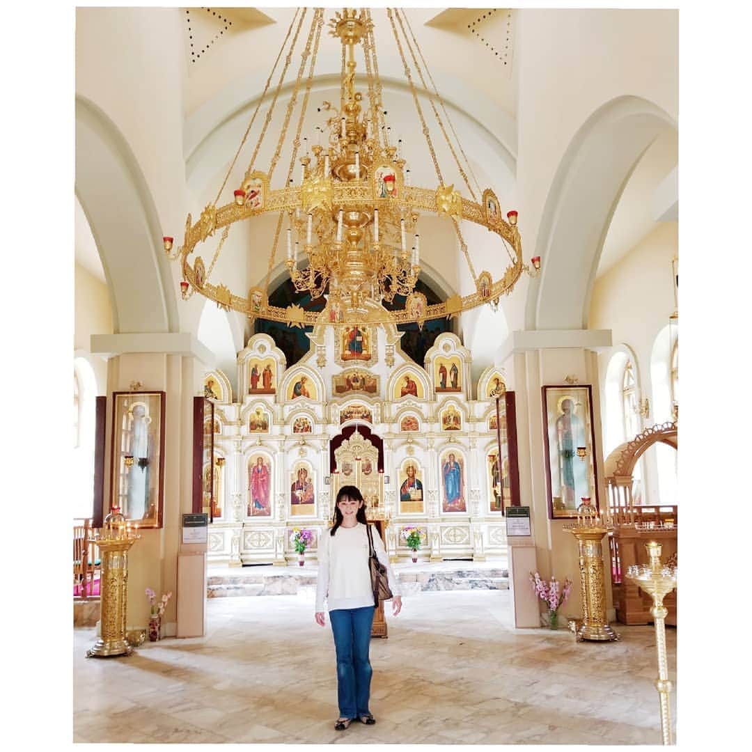 風花舞さんのインスタグラム写真 - (風花舞Instagram)「ウラジオストク・ロシア正教会学校内の教会。  #ダイヤモンドプリンセス#寄港地#ウラジオストク#教会」8月2日 8時40分 - kazahanamai_official