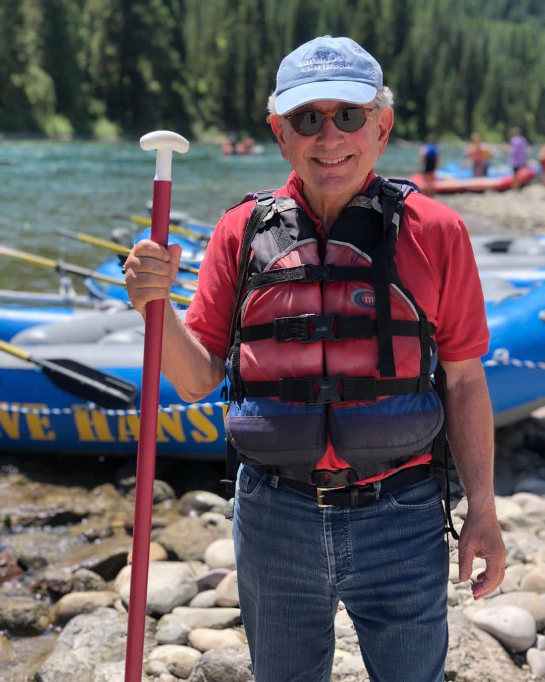 アイナ・ガーテンさんのインスタグラム写真 - (アイナ・ガーテンInstagram)「Jeffrey whitewater rafting on the Snake River!! #jackson #perfectday」8月2日 7時52分 - inagarten