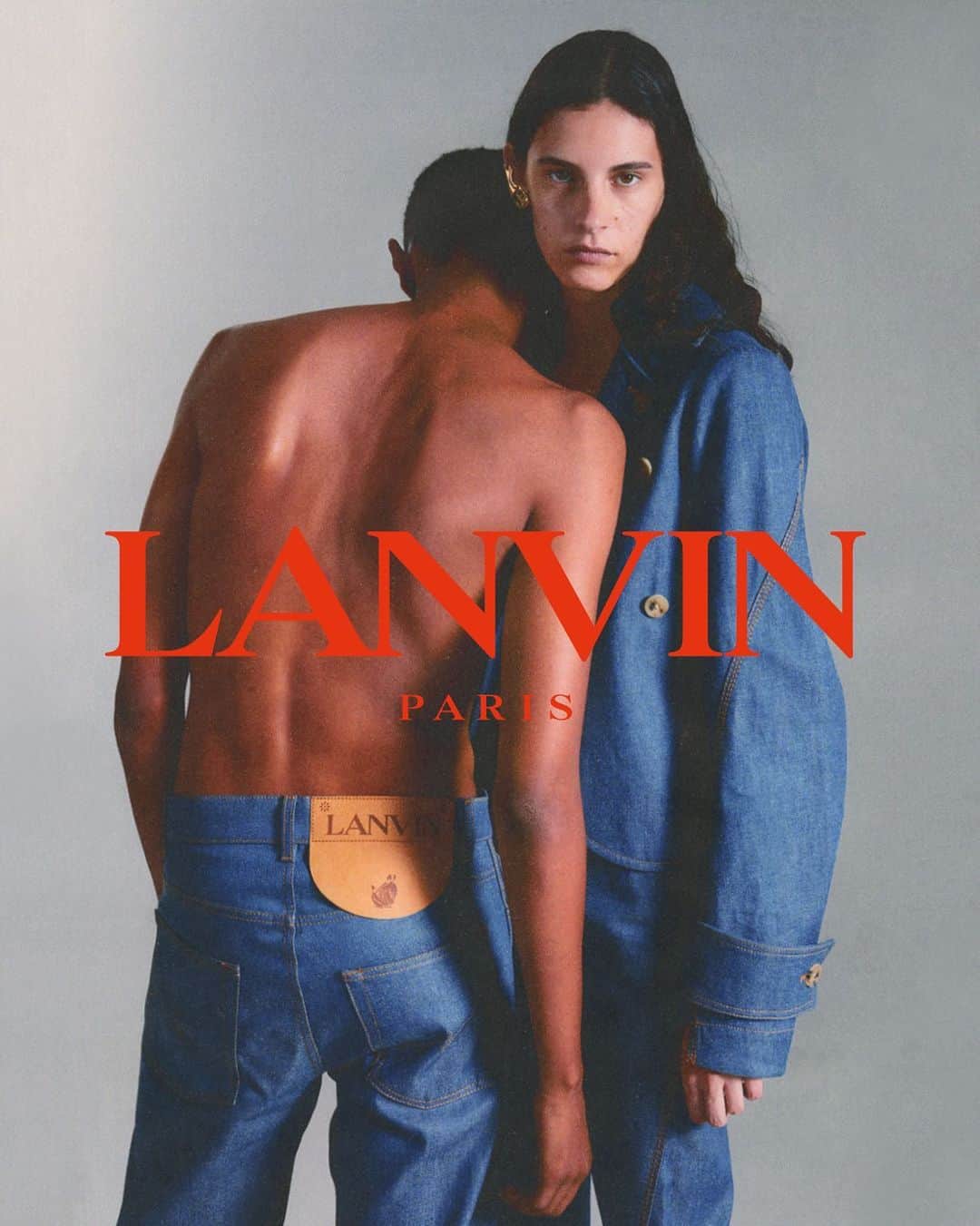 ランバンのインスタグラム：「Matching #LanvinDenim pants and jackets. Photography: @francoisquillacq #LanvinbyBrunoSialelli」