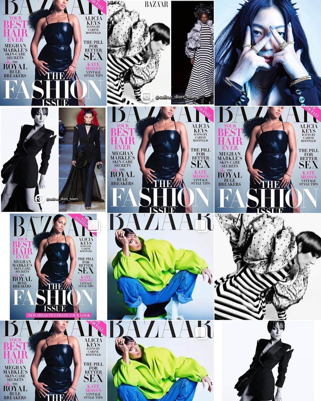 カリーヌ・ロワトフェルドのインスタグラム：「#BAZAARICONS September 2019 ✨ @harpersbazaarus  Photography by @mario_sorrenti Hair by @akkishirakawa Makeup by #kanakotakase Manicures by @nailsbymei Art Direction by #dennisfreedman Casting @evelienjoos  @cartier #clashdecartier」