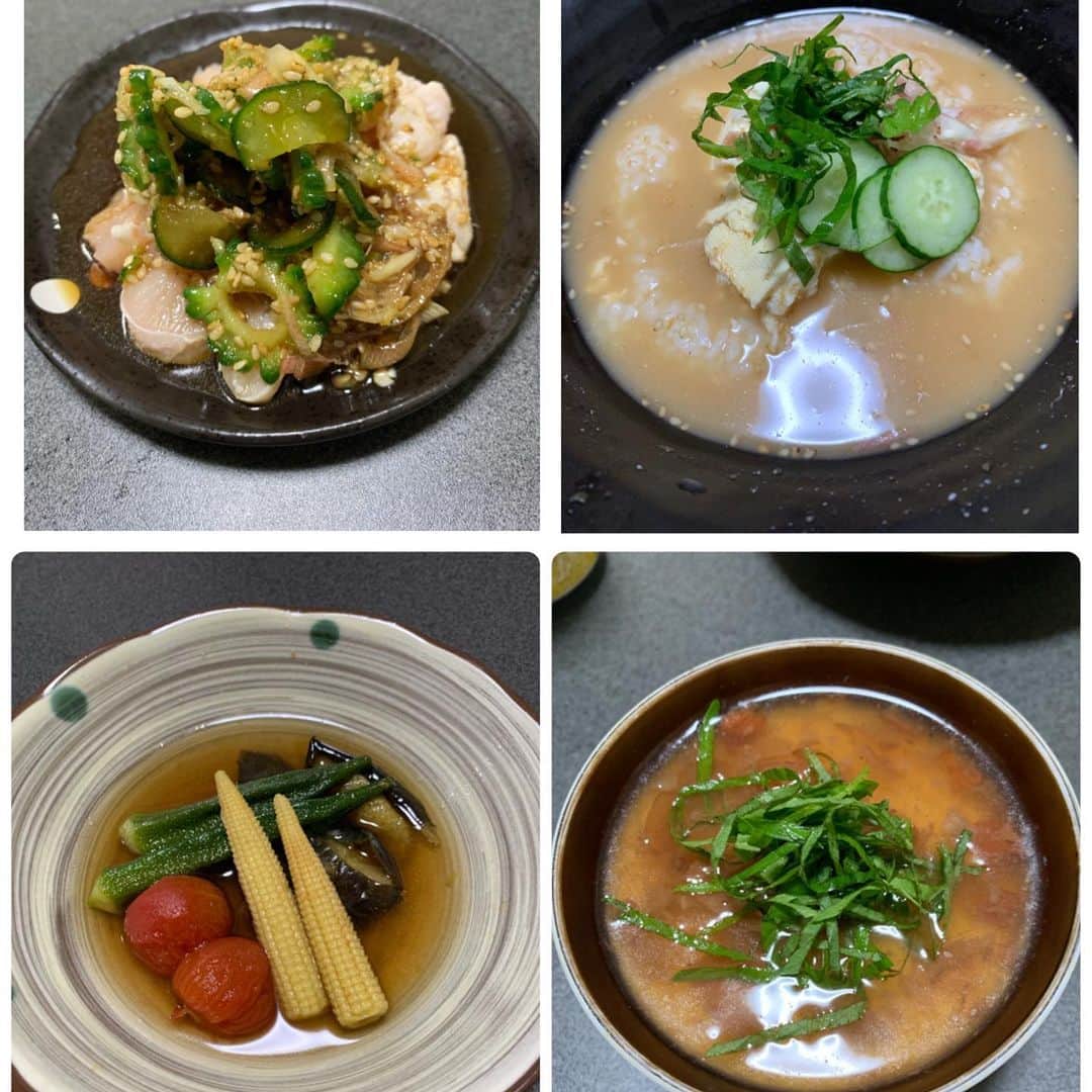 池田真一のインスタグラム：「ナナの大二が月一でコース料理を振舞ってくれる大二食堂に招待してもらいました！ マジでお世辞抜きで全部美味しかったです！ただ4品目だけ色々あって残しました！何があったかは大二本人から聞いて下さい！ 最後は20Qで大盛り上がりでしたが出した問題出すの下手くそ過ぎました！」