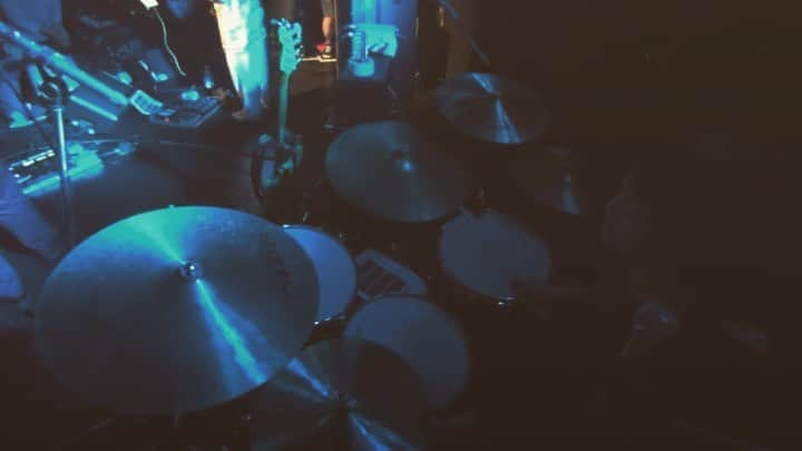 のインスタグラム：「20190715 ＠渋谷La.mama 『あたりまえの空』/ セカイイチ #セカイイチ #live #drums #drummer #gretschdrums」