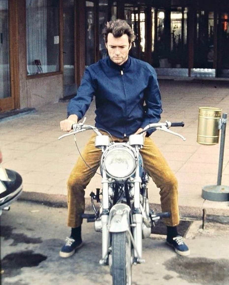 シービーズのインスタグラム：「Clint keepin’ it casual in the 60’s. #letsgetcasual」