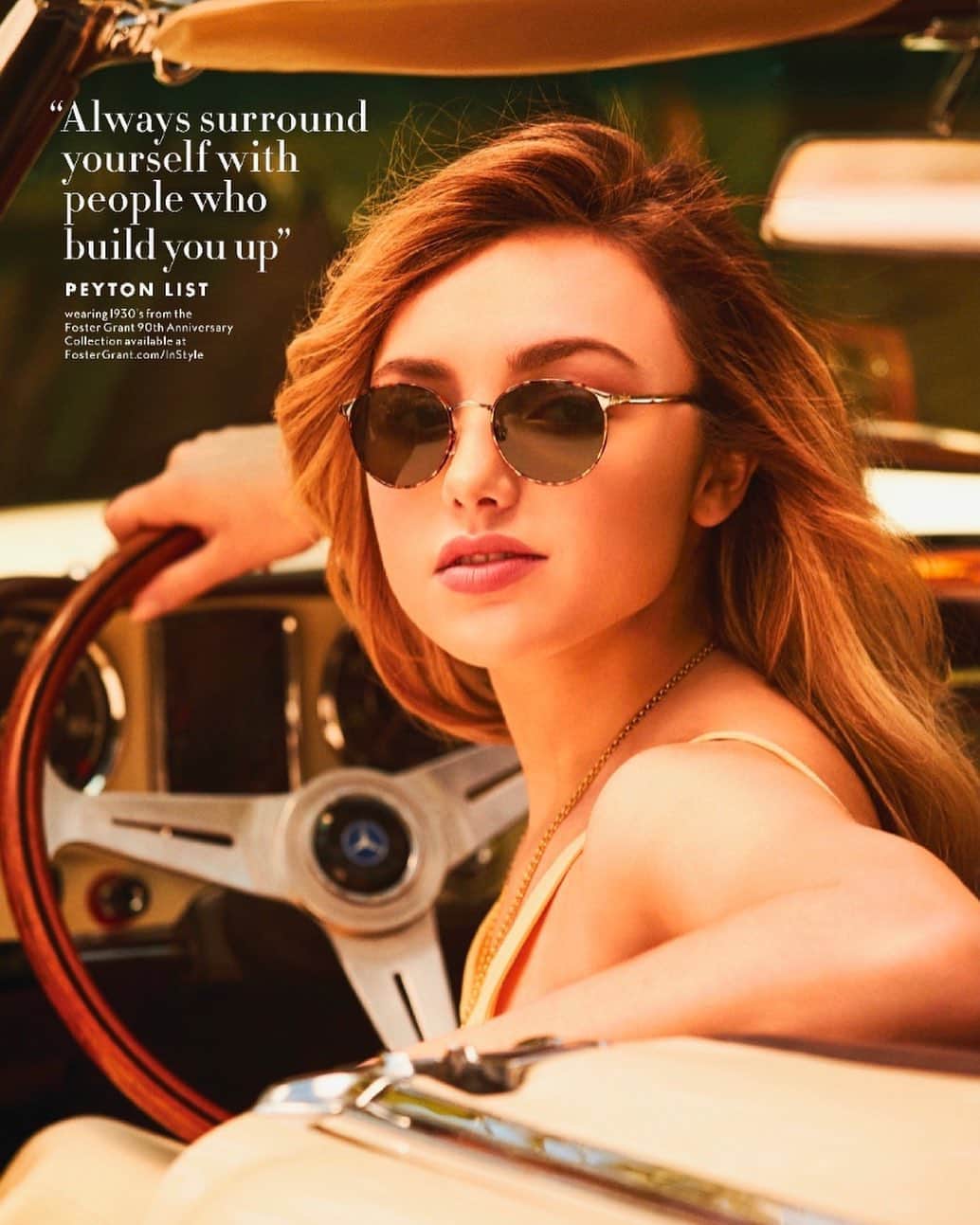 ペイトン・リストのインスタグラム：「honored to be apart of @instyle “Badass Women” issue this month. #fostergrant90」