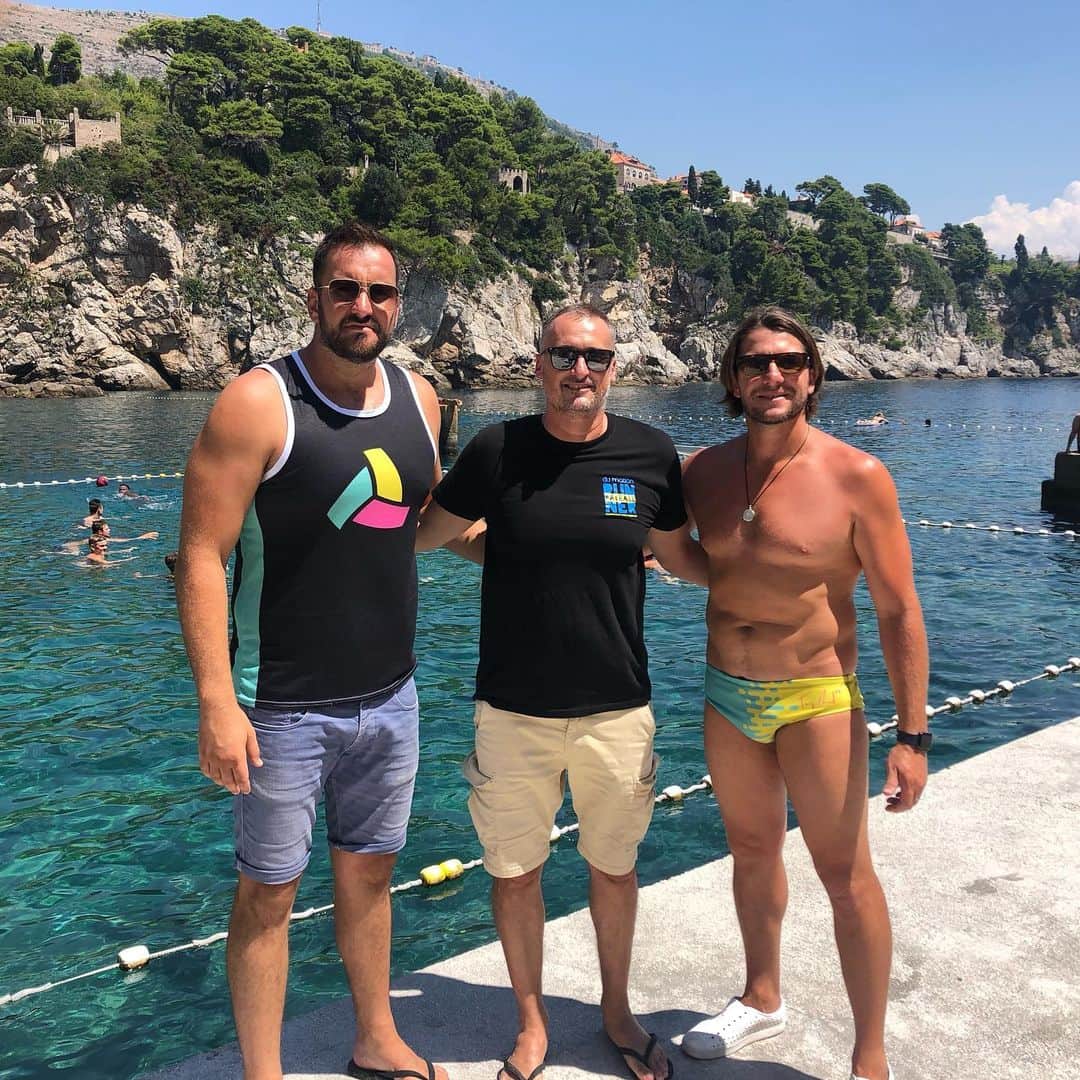 トニー・アゼベドのインスタグラム：「My first trip to Dubrovnik this guy kept scoring these “weird” shots! Now I realized it’s this legend that mastered the Croatian SUVI LIST! Thanks Allen!」