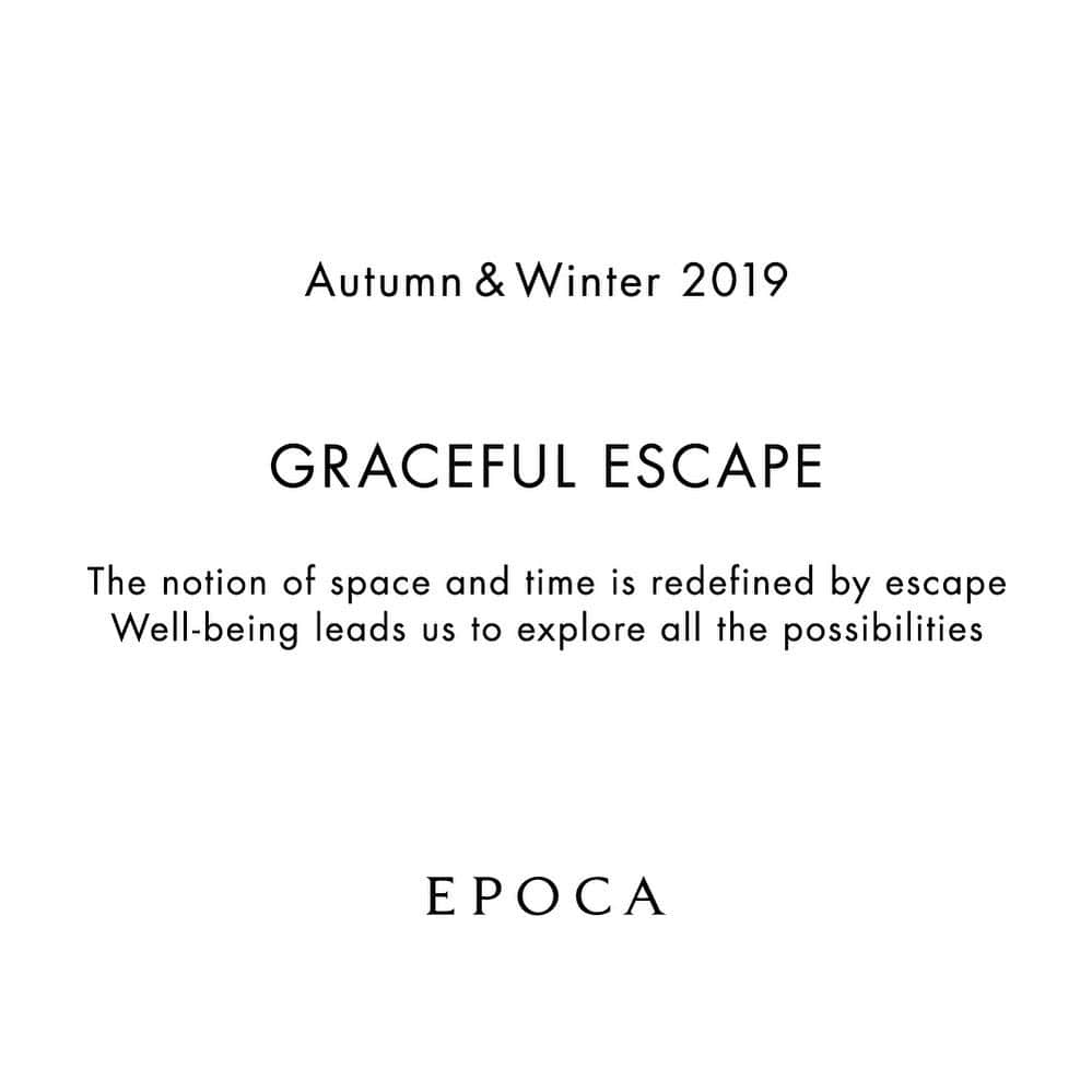 EPOCAさんのインスタグラム写真 - (EPOCAInstagram)「AUTUMN & WINTER 2019 COLLECTION 『GRACEFUL ESCAPE』  #epoca#aw2019#collection#autumn#winter#70s#inspiration#comfortable#classic#modern#fashion#エポカ#ファッション」8月2日 16時59分 - epoca_official