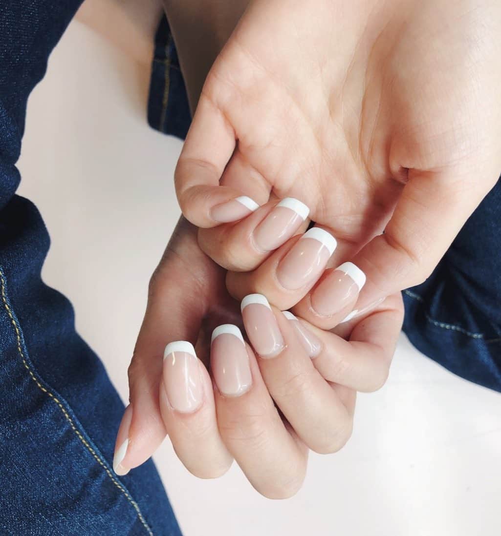 川口優菜さんのインスタグラム写真 - (川口優菜Instagram)「french❤️ #nails#frenchnails#love」8月2日 17時11分 - yuna.kawaguchi
