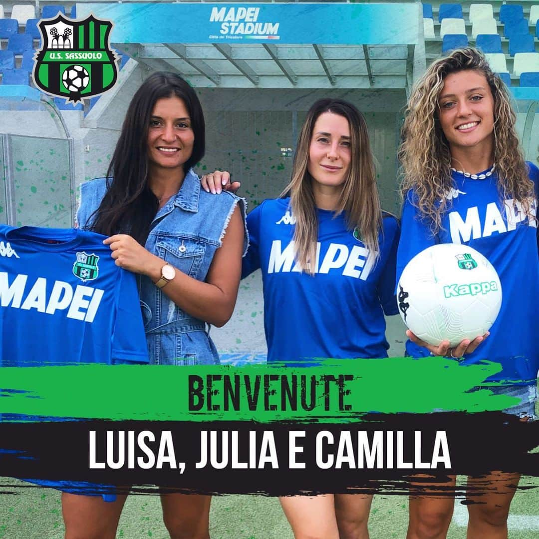 USサッスオーロ・カルチョさんのインスタグラム写真 - (USサッスオーロ・カルチョInstagram)「#Calciomercato: arrivano Camilla Labate, Anna Julia Molin e Luisa Pugnali!  Il comunicato ufficiale è su www.sassuolofemminile.it  Benvenute @luisapugnali, @juliaaamolin e @_camilaba_ !  #SerieAFemminile #ForzaSasol 🖤💚」8月2日 17時47分 - sassuolocalcio