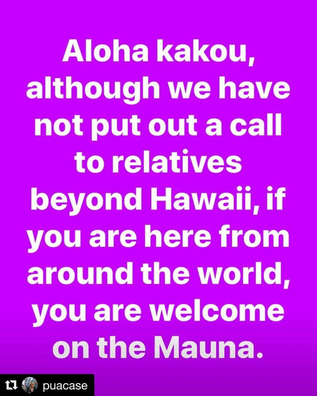 シェイリーン・ウッドリーさんのインスタグラム写真 - (シェイリーン・ウッドリーInstagram)「#Repost @puacase ・・・ Aloha kakou, we have spent 19 days at the base of Mauna Kea in cars and tents in the middle of a lava field. We have in that time created a community who will stand for the Mauna as long as it takes. To all our relatives especially those whom we have stood with on moku honu and around the world, know that should you find yourself here we will welcome you. There are many who come daily from Hawaii and beyond and the support from around the world is so important. To all the nieces and nephews who have reached out, again we haven’t made a call out but if you feel the need to come, follow your ❤️ please keep praying for us, posting messages, organizing actions in kapu aloha, and staying connected in every way that you can. If you plan to come, let me know so I can prepare you for lava field living! Me Ke aloha nui I ka Piko o ka mauna.」8月2日 9時58分 - shailenewoodley