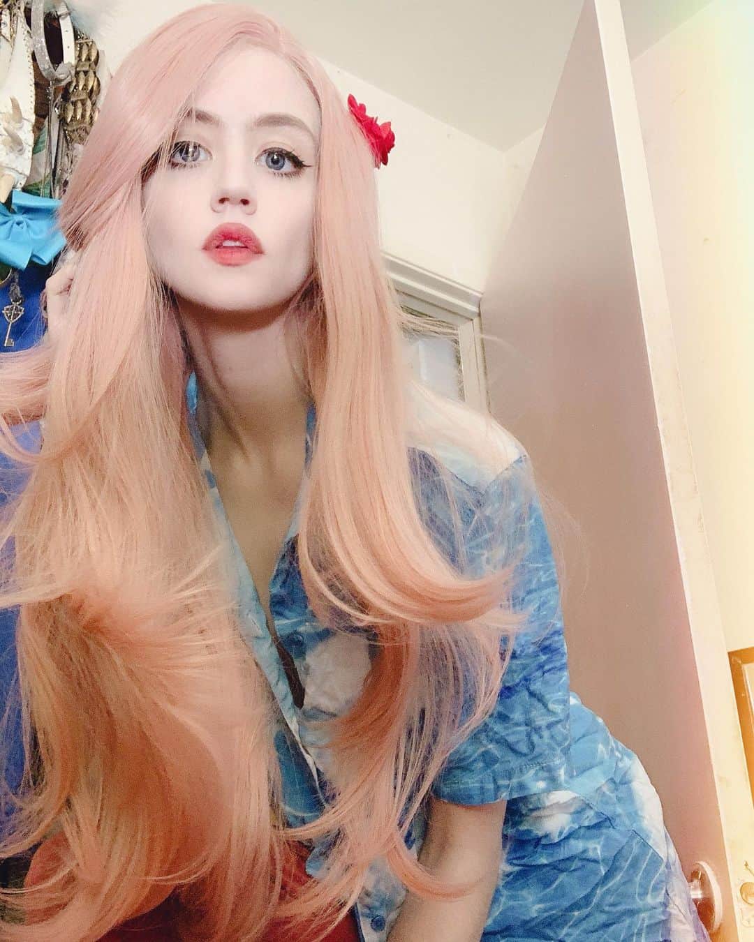 アリソン・ハーバードのインスタグラム：「🌷🌸 @wigdot」