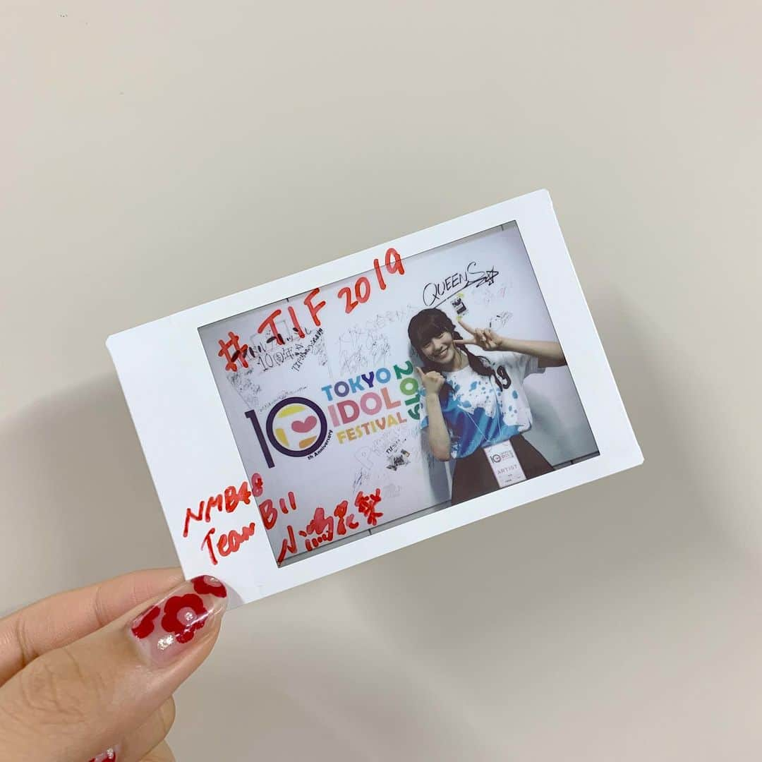 小嶋花梨さんのインスタグラム写真 - (小嶋花梨Instagram)「#TIF2019 #NMB48 #teamBll #アイドル #フェス﻿ #チェキ #Liplay」8月2日 11時25分 - nmb_kojima_48