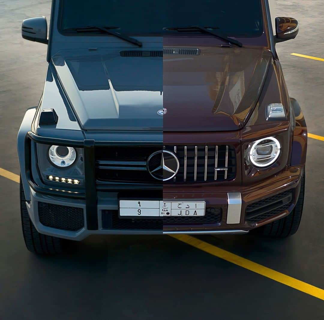 メルセデス・ベンツさんのインスタグラム写真 - (メルセデス・ベンツInstagram)「[Mercedes-AMG G 63 | Kraftstoffverbrauch kombiniert: 13,3–13,1 l/100 km | CO₂-Emissionen kombiniert: 304–299 g/km | mb4.me/nefz] Old and new. 🌟 Photo by @salehnikon.  #MercedesBenz #MercedesAMG #AMG #GClass #AMGG63 #strongerthantime #mbfanphoto #automotivedesign #leftorright #mbcar」8月2日 15時00分 - mercedesbenz