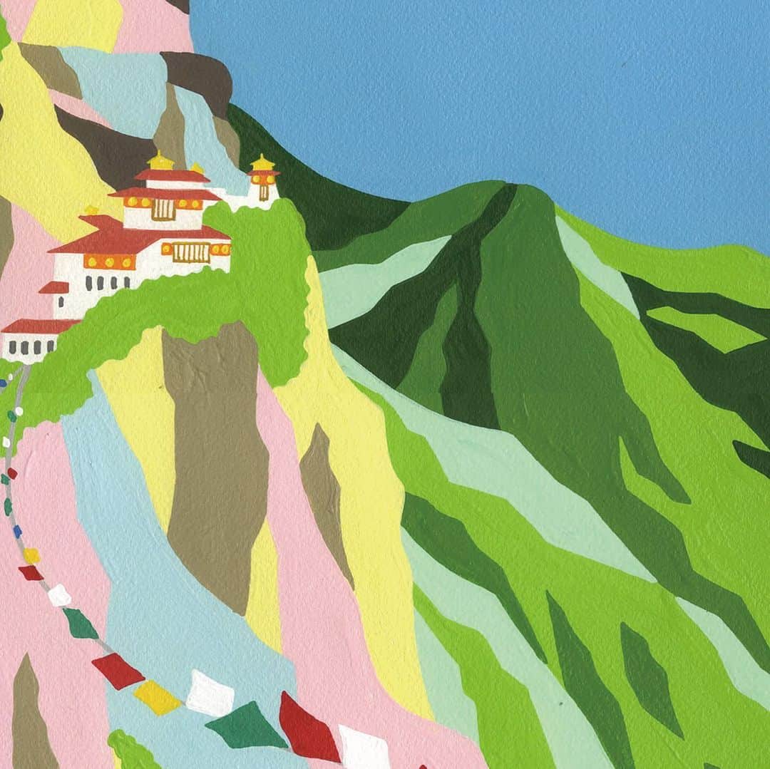 松尾たいこさんのインスタグラム写真 - (松尾たいこInstagram)「I went to Bhutan on a business trip in 2015. It was a very attractive country. I'd like to go again. ブータンはとても魅力的な国だった。また行きたいなあ。 #japaneseartist #liveintokyo #myartwork #acrylicpainting  #japanesepotter #art #illustration #artoftheday  #art_spotlight #artsanity  #iwouldloveto #soloexhibition #happyart #loveart #lovejapan #lovenyc #lovehongkong #lovedogs #アート #絵 #bhutan #ブータン」8月2日 15時44分 - taikomatsuo