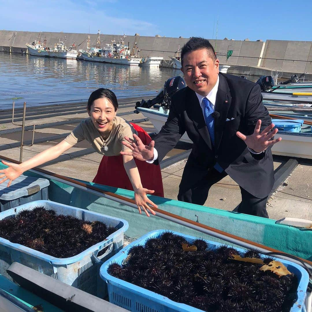 朝日放送「おはよう朝日土曜日です」さんのインスタグラム写真 - (朝日放送「おはよう朝日土曜日です」Instagram)「最高級の積丹産生ウニてんこ盛り❤️ #おは土#おはよう朝日土曜日です #八塚彩美 #ハッピーやっぴー #北海道 #積丹 #夏の大北海道市 #大丸京都店 #バイヤー本田大助さん #8月3日放送」8月2日 15時56分 - ohado6ch