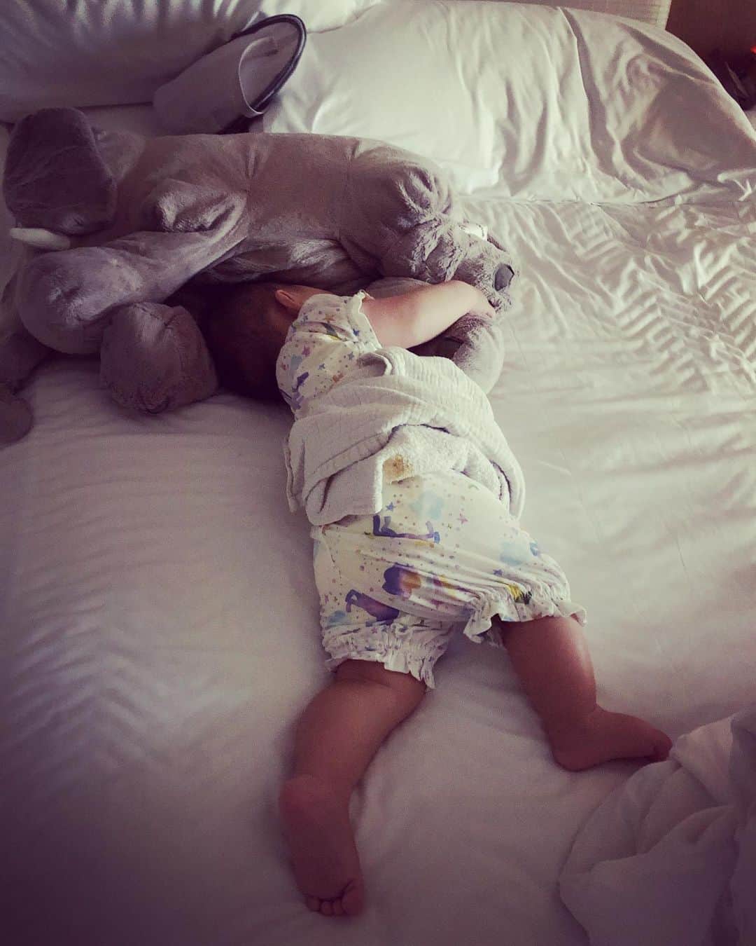 奈保さんのインスタグラム写真 - (奈保Instagram)「GN😴♡ . . . #おやすみ #いつでもどこでもゾウピと一緒 #赤ちゃんのいる生活  #LA #LosAngeles #ロサンゼルス」8月2日 16時11分 - naho.0422