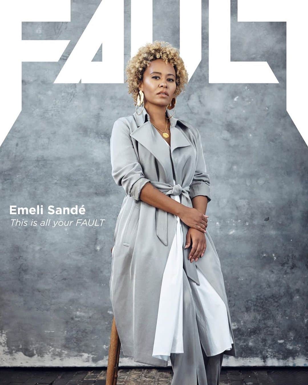 Emeli Sandéのインスタグラム：「It’s all my FAULT !  Had such a great time shooting this cover. Thank you @fault_magazine」