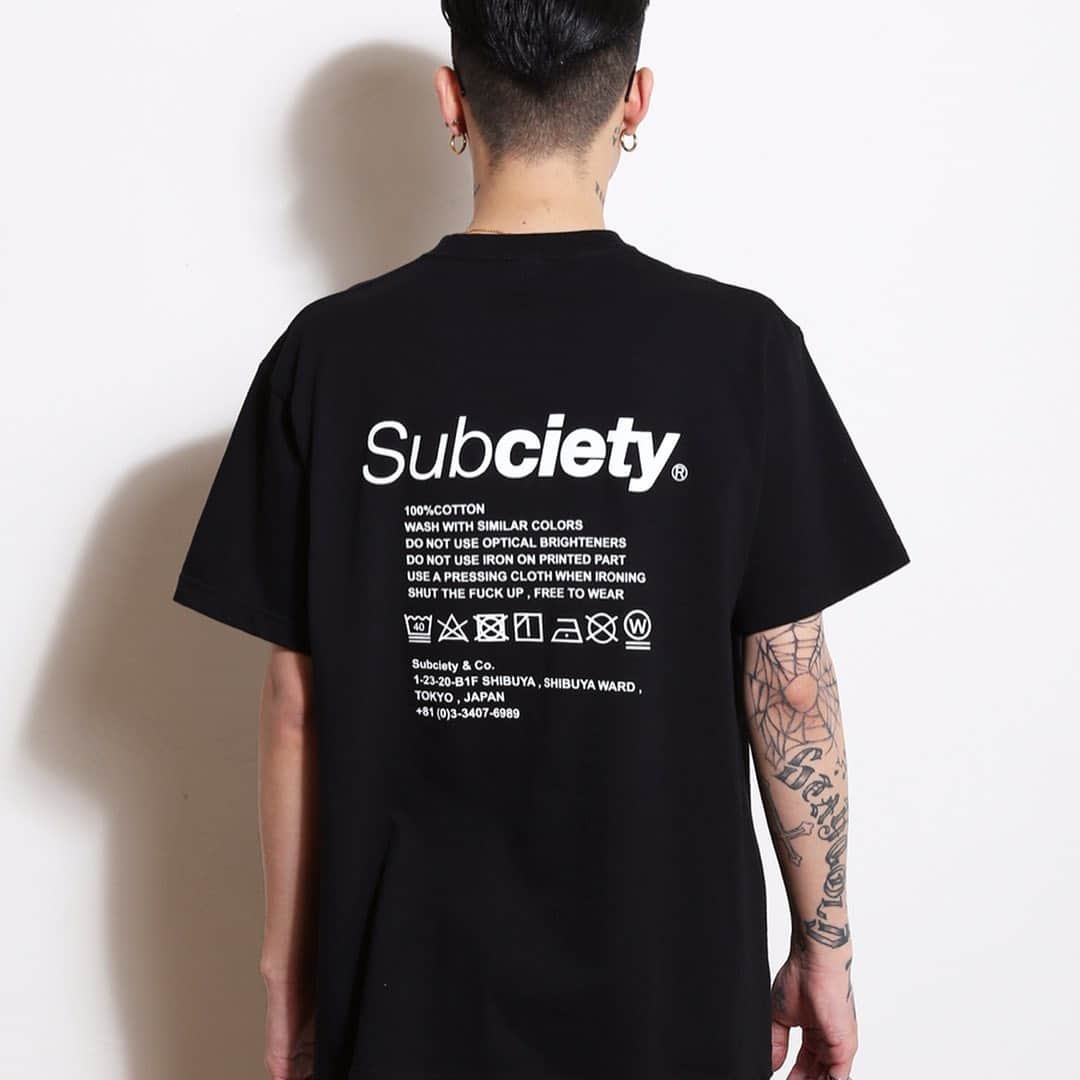 Subciety Subciety Officialさんのインスタグラム写真 - (Subciety Subciety OfficialInstagram)「LABEL SS.#Subciety」8月2日 19時33分 - subciety_official