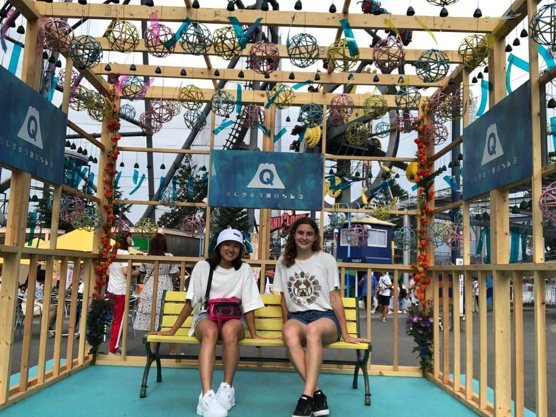 金戸凜さんのインスタグラム写真 - (金戸凜Instagram)「Fuji Q Highland with my Aussie sis Maddi!! @maddikeeney ♥️ ・ 生まれた頃からずーっっっと行きたくて(ちょっと盛った)やっと行けて、ほんとに楽しかった！😻 また明日から練習頑張ります🤞🏻 ・ Thank you for today Maddi!!! Hopefully see u soon🥰 ・ ・ #fujiq #dayoff #❤️❤️❤️」8月2日 19時43分 - rin.kaneto