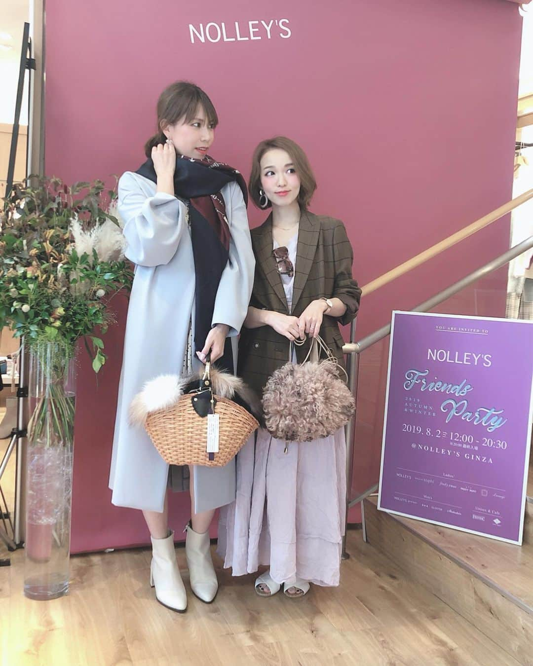 関口未来さんのインスタグラム写真 - (関口未来Instagram)「今日は @sanokachan と展示会はしご🏃‍♀️Friends Party🎉 ノーリーズグループの全ブランドの2019AW展示会👗質の良いニットカーデやジャケットたちが特に可愛かったぁ😍今年の秋は茶色とパープルが気になる‼️‼️ バッグやスカーフ、シューズも素敵でした☺️ . 地下のカフェでスペシャルランチもいただきました😋また別でアップします❤️プロのカメラマンにも撮影していただいたので、そちらも更新します❣️ お友達にも沢山会えて嬉しかったなぁ😍 . 皆さんカーデとジャケット、どっち派ですか☺️？おちびでもどれも着れそうな丈感でした💓 . . #nolleys #ノーリーズ #ノーリーズ銀座本店  #フレンズパーティー  #friendsparty  #ginza #展示会 #exhibition #ファッション好きな人と繋がりたい  #ファッション #おしゃれさんと繋がりたい  #読者モデル #読モ #148cmコーデ  #おちびコーデ #カーディガン #ニット #ジャケット #カフェレディ #cafefredy #フレディアンドグロスター  #fredyandgloster  #受注会  #chao_app」8月2日 21時14分 - miki.sekiguchi_x