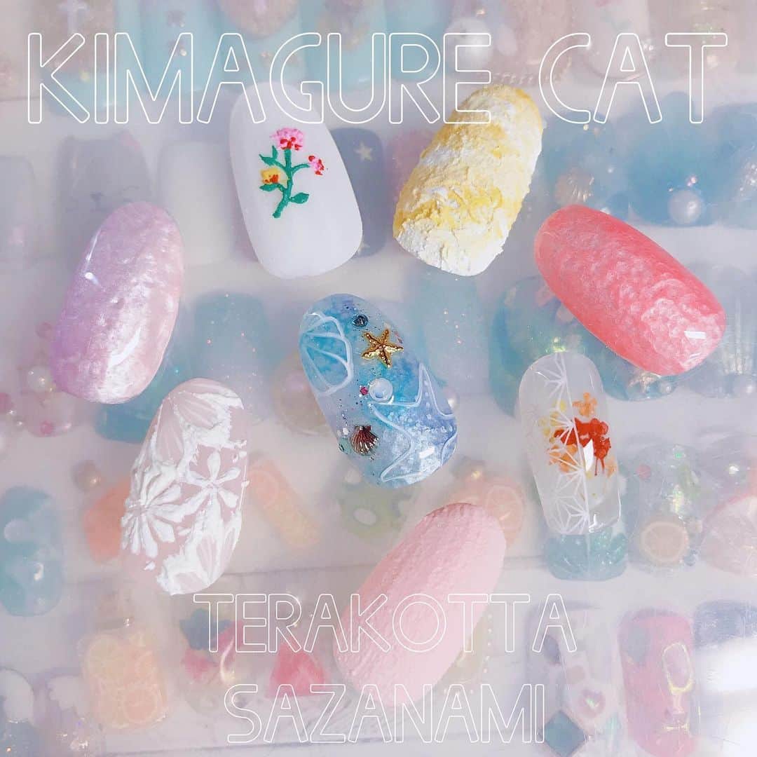 なかやまちえこのインスタグラム：「2019.07.02 Betty gel プロマイスター きまぐれキャット さざなみ＆テラコッた、フォーミングジェル編⠀ ⠀ ・5枚目は受講生の方が先日発売したなかやまデザインのうつぶせくまを使ってとてつもなく可愛い白くまアイスネイルをしてきてくれてました😭💓💓 ・6枚目の方は、わたしのゼルダネイルに合わせてとムジュラの仮面ネイルしてきてくださったそうで…😭😭💓 他の方もみんなマイネイルが素敵で可愛かったです😳💓💓✨💫 ⠀ #bettygel #なかやまセミナー #なかやま仕事 @bettygel @kimagure_cat_whim @candypocketgotanda」