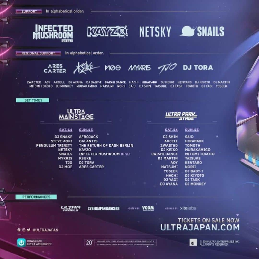 DAISHI DANCEさんのインスタグラム写真 - (DAISHI DANCEInstagram)「#ULTRAJAPAN #ULTRA @ultrajapan  お久しぶりにULTRA出演します^_^ 初日9/14土曜ですので全国から大集合お待ちしてます よろしくお願いします‼︎ #DAISHIDANCE」8月2日 21時43分 - daishidance666