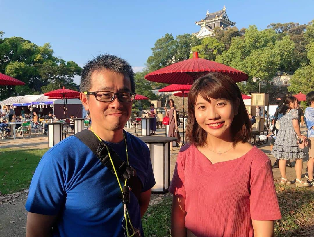 東條麻依子さんのインスタグラム写真 - (東條麻依子Instagram)「今日のTSCnews５内で 烏城夏まつりの中継を 担当しました！️😊 . 烏城夏まつりは 今年初開催なんです！ . イベントの見どころは プロジェクション マッピング！✨ 桃太郎伝説や令和幕開けを 表現しています。 . 中段ではビアガーデンや ヨーヨー釣りや射的を 体験できる縁日屋台も ありますよ！💫 . あすも岡山城一帯で 午後4時から午後9時半まで 行われます☆ プロジェクションマッピングは午後7時45分からです。 . 行かれる方は熱中症対策をしっかりしてくださいね🤲🏻 .  #烏城夏まつり#岡山城#中継#テレビせとうち#TSCnews5 #アナウンサー」8月2日 23時18分 - maiko_tojo