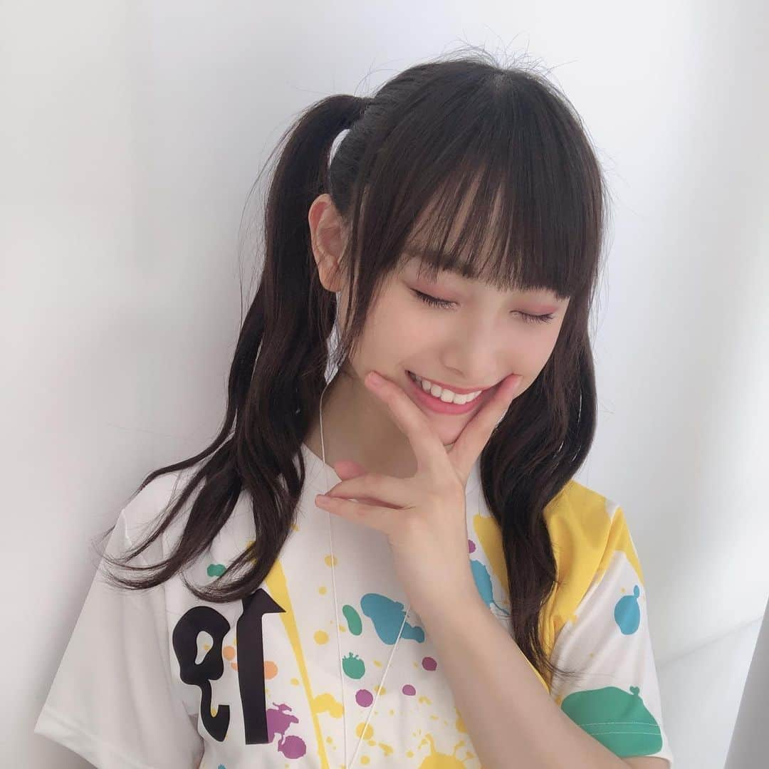 梅山恋和さんのインスタグラム写真 - (梅山恋和Instagram)「#557 #ツインテール #スキですか…？❣️ #TIF2019 #ピース✌️♡ #Tシャツ #パンツの日 #おもち映え」8月2日 23時48分 - cocona_umeyama